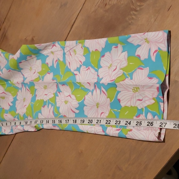 LAUREN RALPH LAUREN CROP FLORAL PRINT COTTON PANTS SZ 14 - Picture 7 of 10